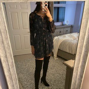 Abercrombie and Fitch Blue Floral Mini Dress